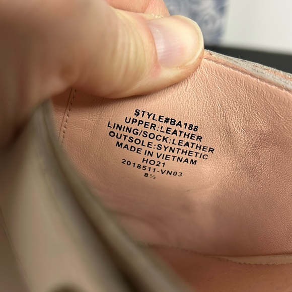 J. Crew Convertible Leather Studded Clogs Wood Slingback in Dusty Ivory 8.5 - Picture 12 of 17